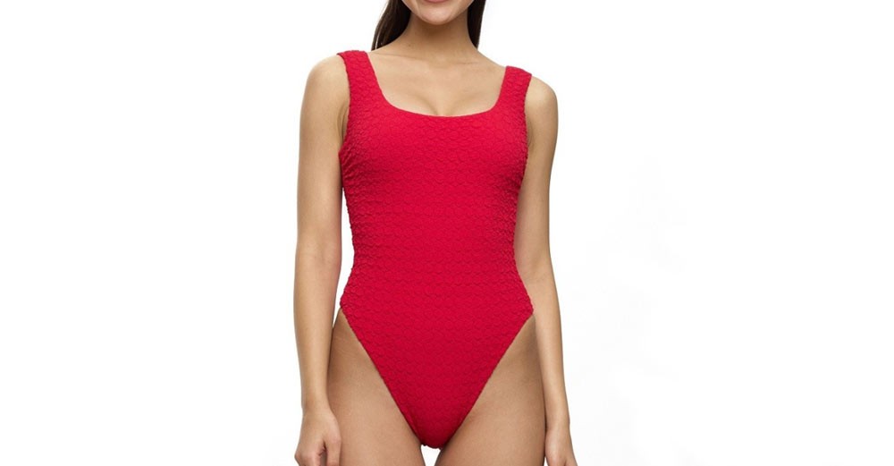 красный слитный купальник kслитный купальник красного цвета